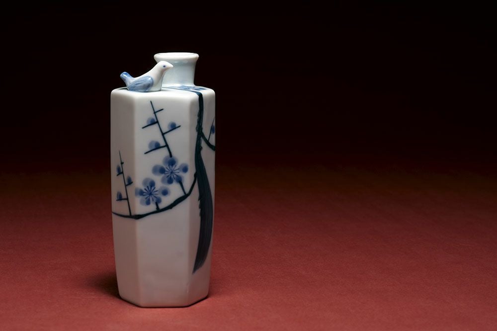 【未開栓・箱付】つばくろうのういすき〜 700ml 45% 酒器】うぐいす徳利 （ 梅木 ） | 菊水ショップ＜かよいぐら＞